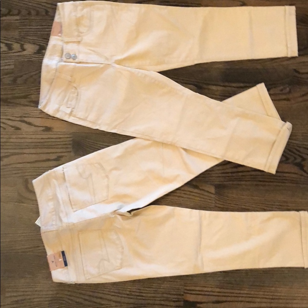 2 pairs American eagle crop khaki